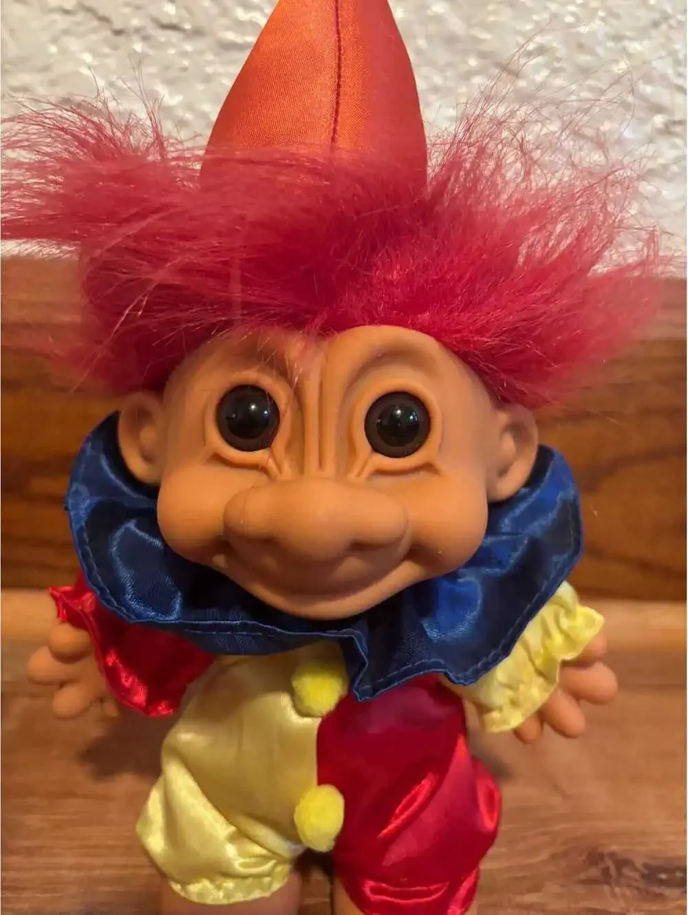 Troll Doll Jester Troll w Hat 10” VGC